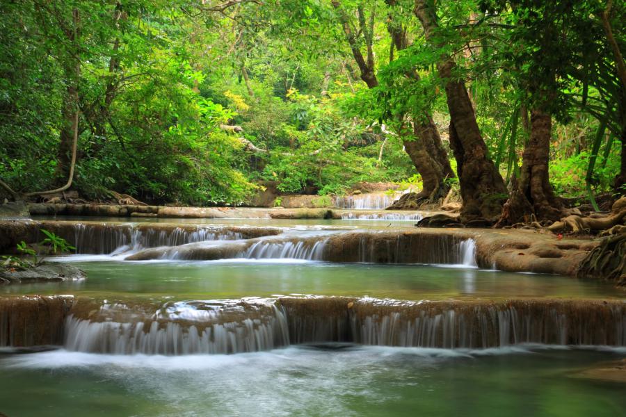 The stream is suitable for swim at a number of spots